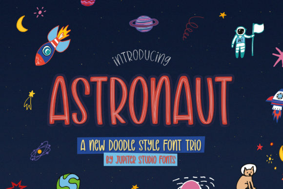 Astronaut Trio: A Font for Bold, Fun Designs