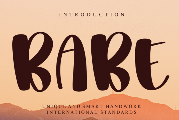 Babe: A Playful Display Font for Modern Designs