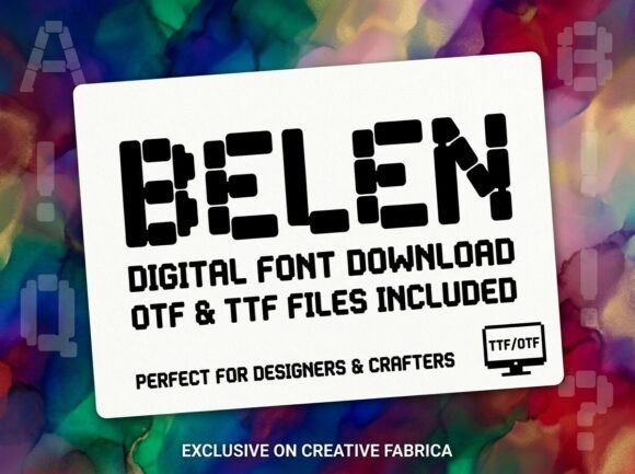 Belen: A Decorative Display Font for Bold Visual Identity