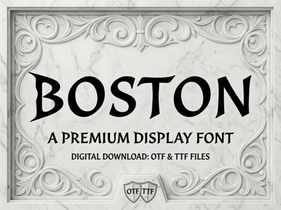 Boston: A Bold Display Typeface for Impactful Design