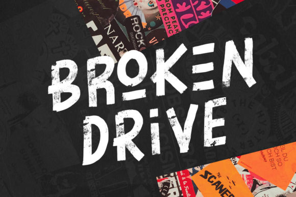 Broken Drive: A Bold Typeface for Impactful Designs