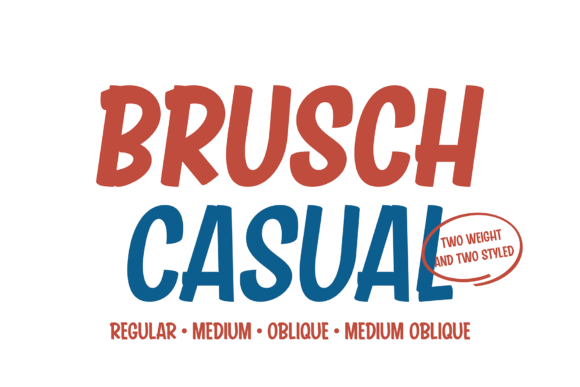 Brusch Casual: The Adaptable Display Font for Creative Projects