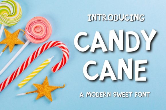 Candy Cane: The Whimsical Display Font for Friendly Designs