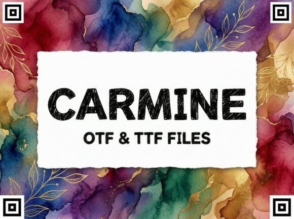 Carmine: A Bold Decorative Display Typeface