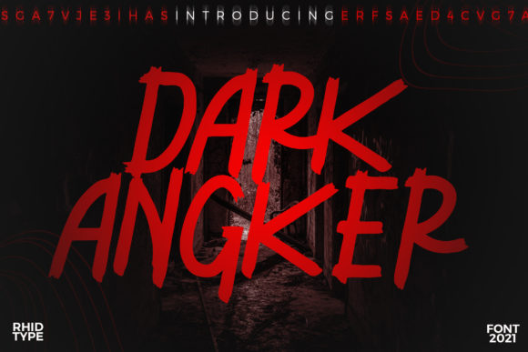 Dark Angker: A Bold Display Font for Impactful Designs
