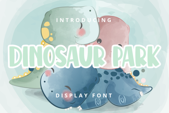 Dinosaur Park: A Playful Display Font for Bold Designs