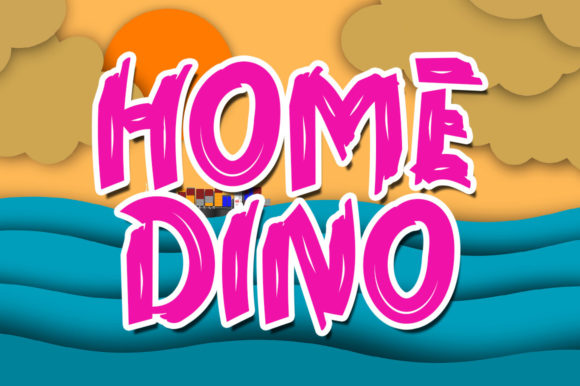 Discover the Playful Charm of Home Dino Font