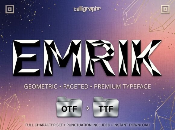 Emrik: A Bold Display Typeface for Impactful Designs