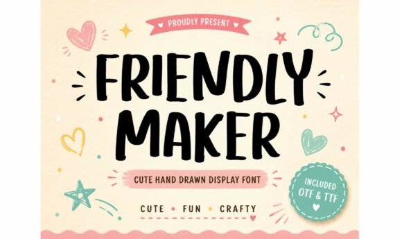 Friendly Maker: A Playful Font for Creative Projects