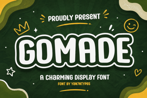 Gomade: A Friendly Display Font for Joyful Designs