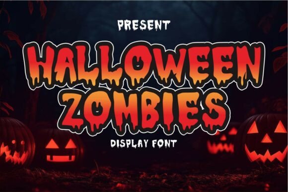 Halloween Zombies: A Spooky Display Font for Creative Projects