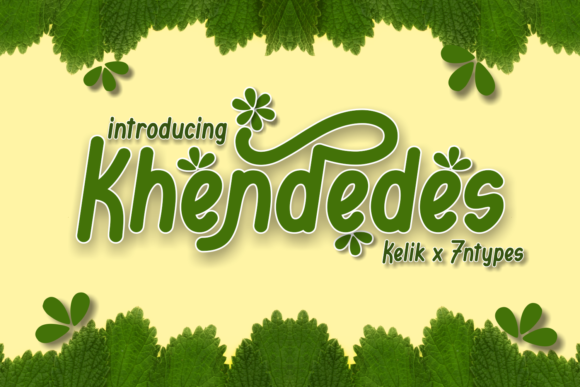 Khendedes: A Stunning and Fun Display Font with a Natural Feel