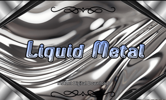Liquid Metal Font: Futuristic Chrome Design Awaits