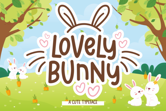 Lovely Bunny: A Charming Display Font for Creative Projects