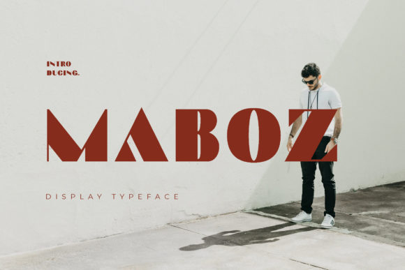 Maboz: Bold Display Font for Modern Designers