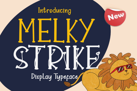 Melky Strike: A Quirky Display Font for Standout Designs