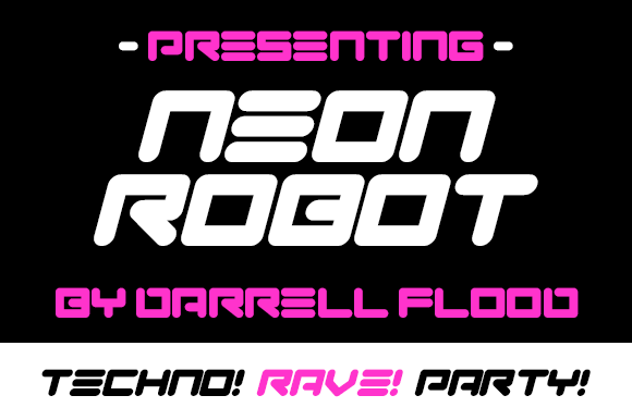 Neon Robot: The Futuristic Display Font for Dynamic Designs