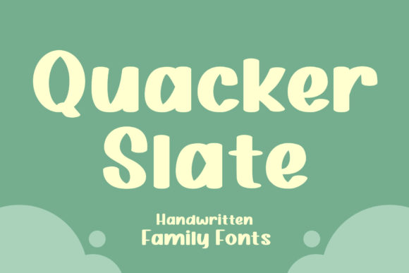 Quacker Slate: A Friendly Display Font for Every Project
