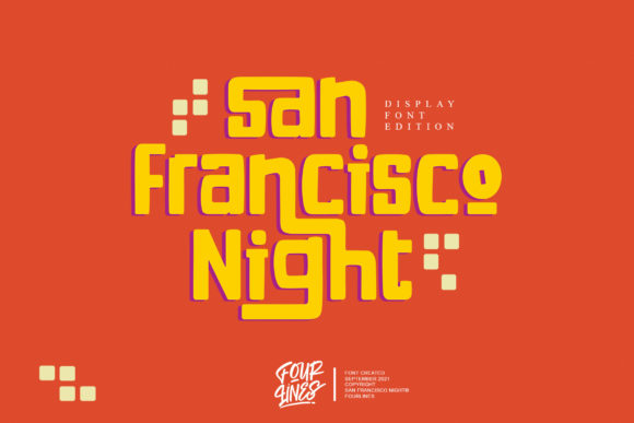 San Francisco Night: A Cool Vintage Display Font