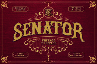 Senator: A Vintage Font with Bold, Modern Character