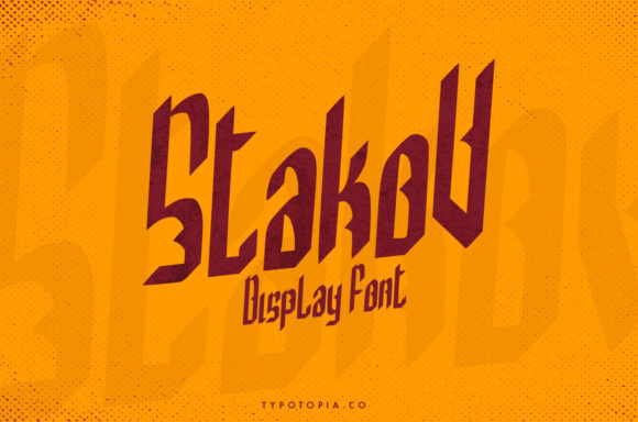 Stakov: A Bold Display Typeface for Modern Design