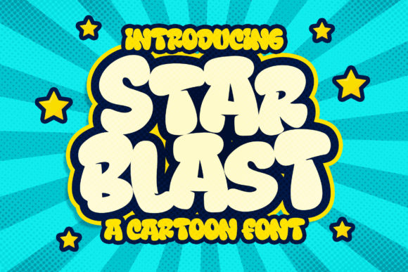 Star Blast: A Playful Display Font for Creative Projects