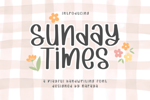 Sunday Times: A Playful Display Font for Creative Projects