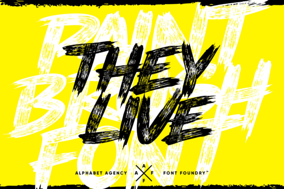 They Live: Bold Display Font for Dynamic Designs